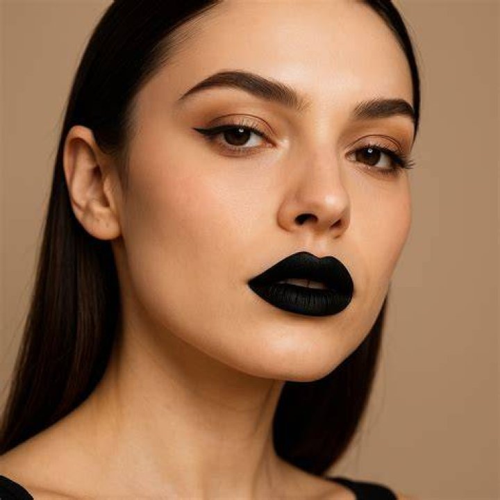 What does black lipstick symbolize?