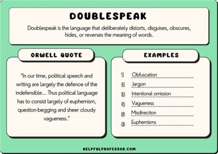 What does double talk someone mean?