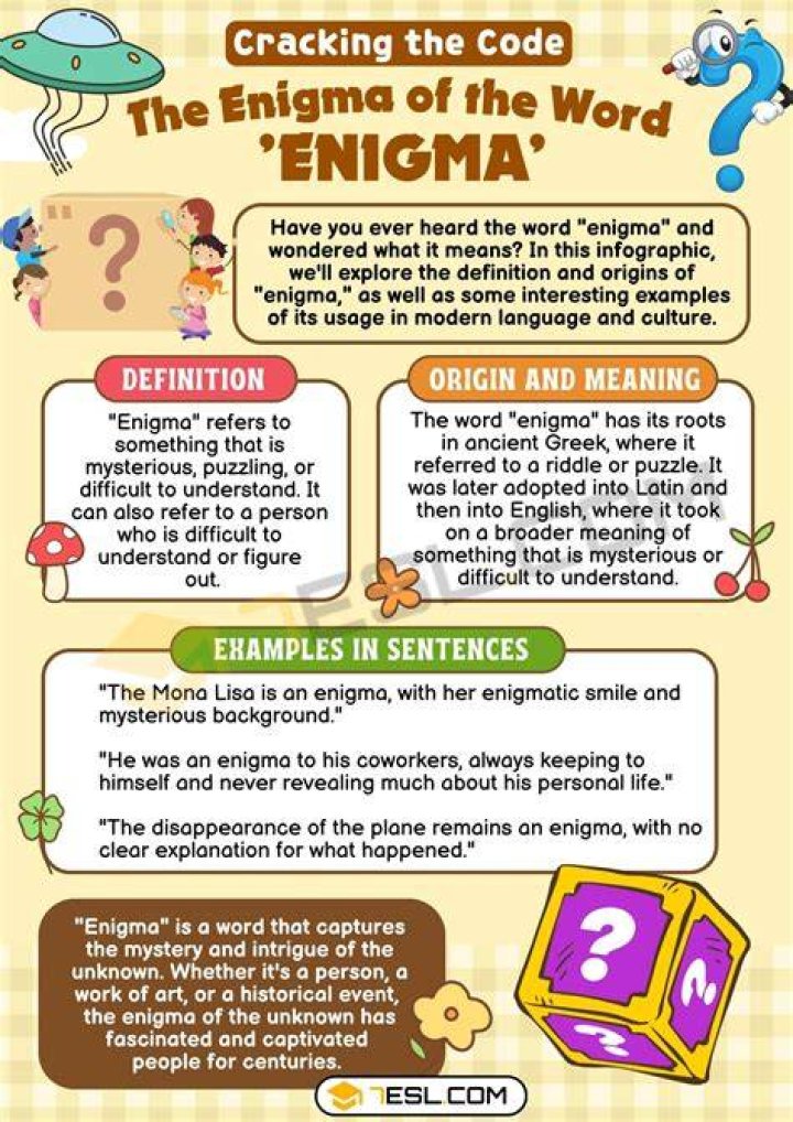 What does enigma wrapped in a mystery mean?