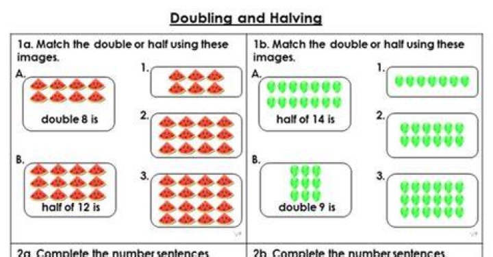 What does it mean to double and halve?