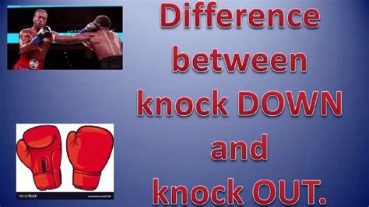 What does knock em down mean?