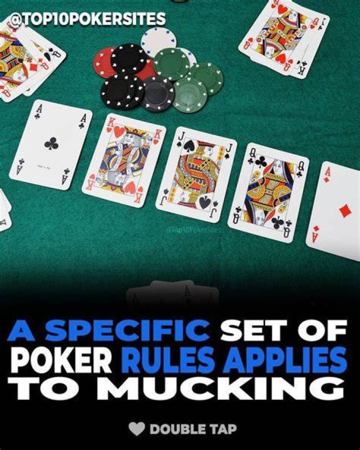 What does mucked mean in poker?