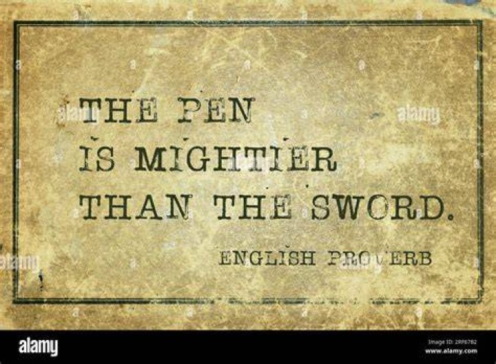 What does the saying The pen is mightier than the sword mean mean?