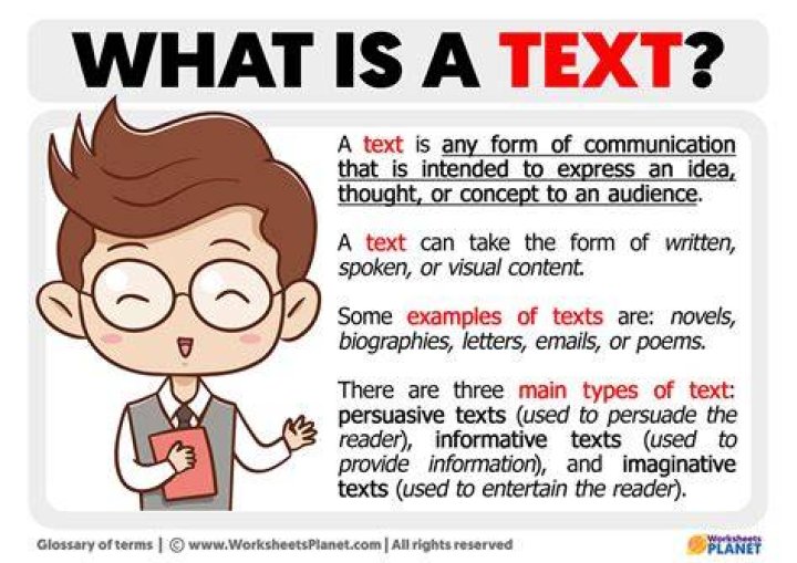 What does the text word mean?
