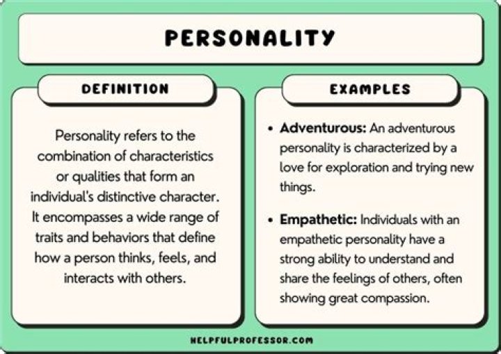 What does unique personality mean?