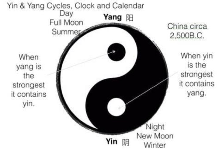 What does white mean in yin-yang?