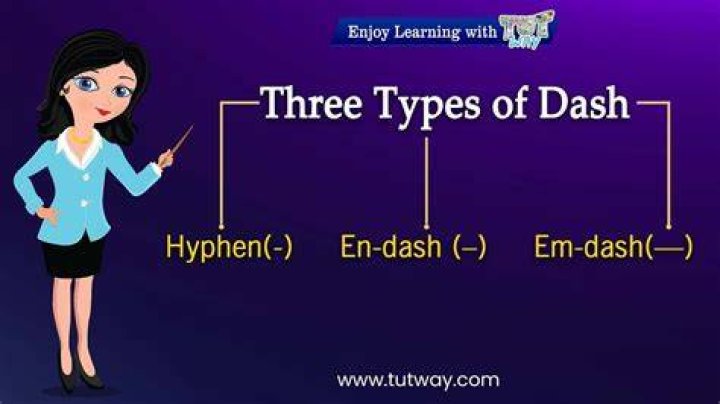 What is 2 dashes mean?