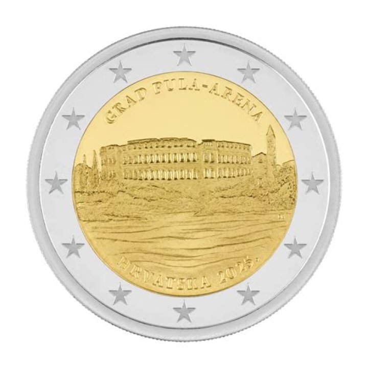 What is a 2 Euro coin made of?