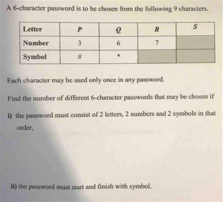 What is a 6 character password?