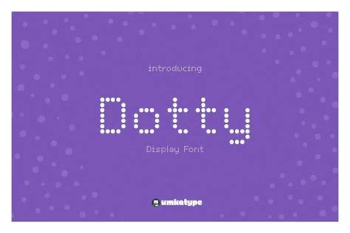 What is a dotted font?