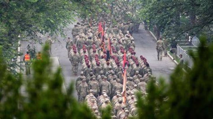 What is a military parade ground?