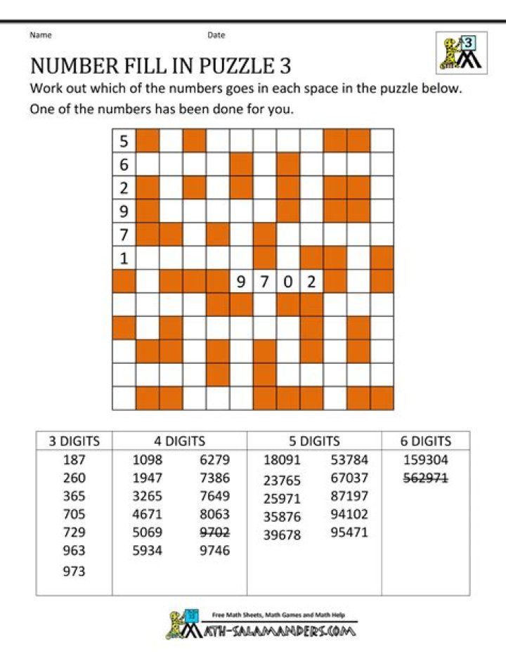 What is a number puzzle?