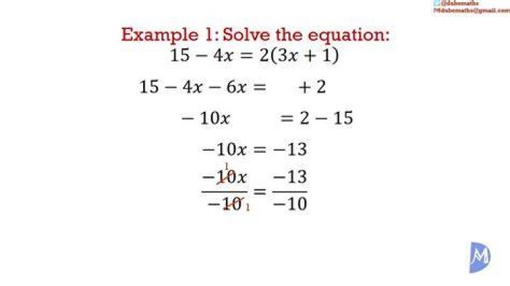 What is a simple math equation?