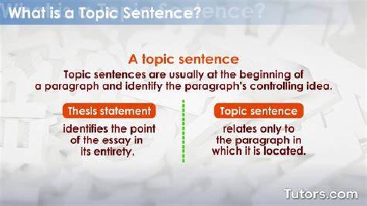 What is a topic What is an example of a topic?