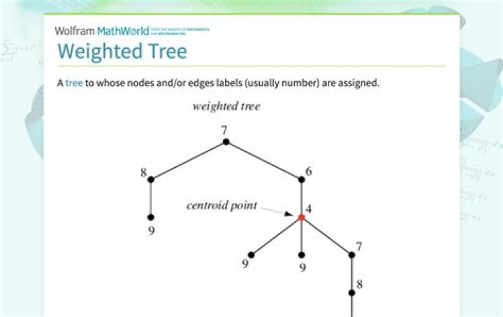 What is a weighted balanced tree?
