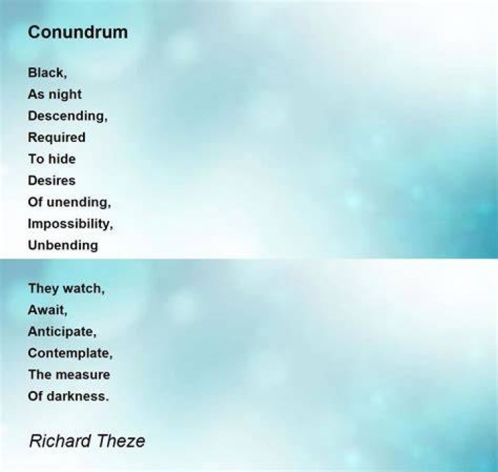 What is an example of a conundrum?