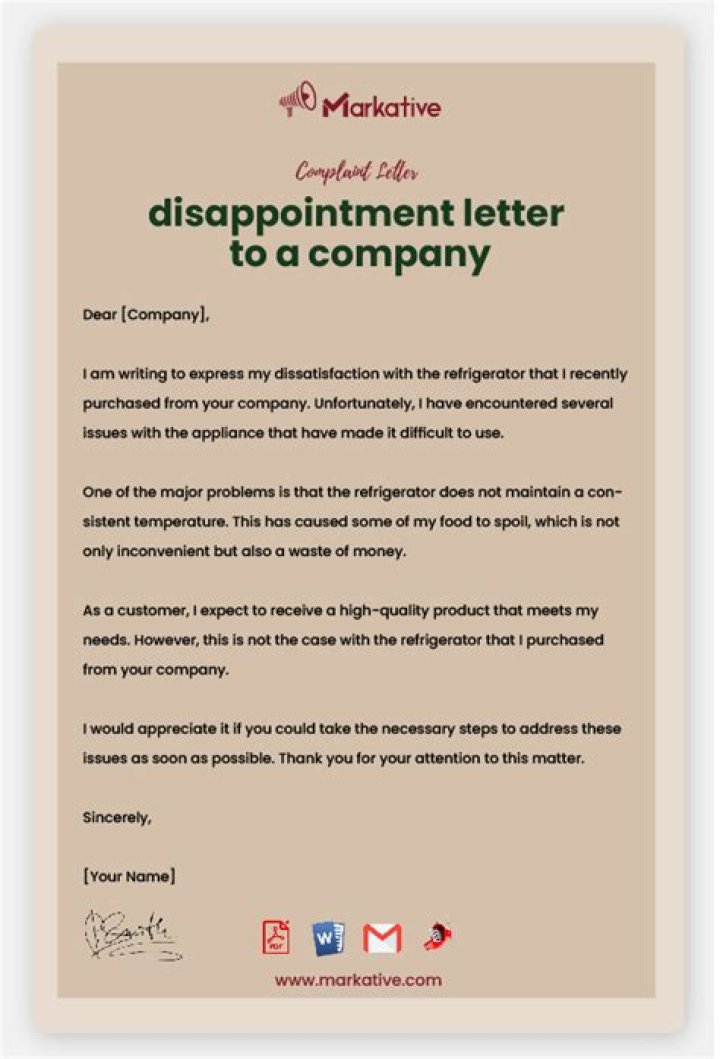 What is an example of a disappointment?