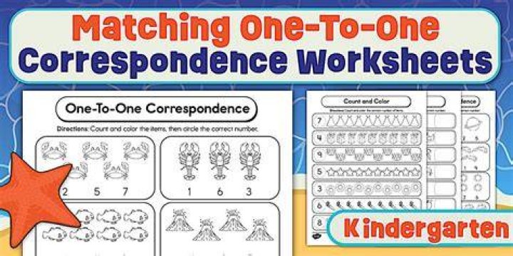 What is an example of one-to-one correspondence?