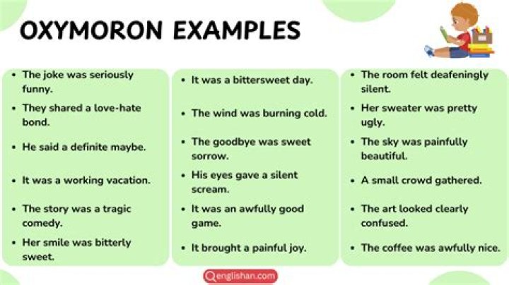What is an oxymoronic phrase?