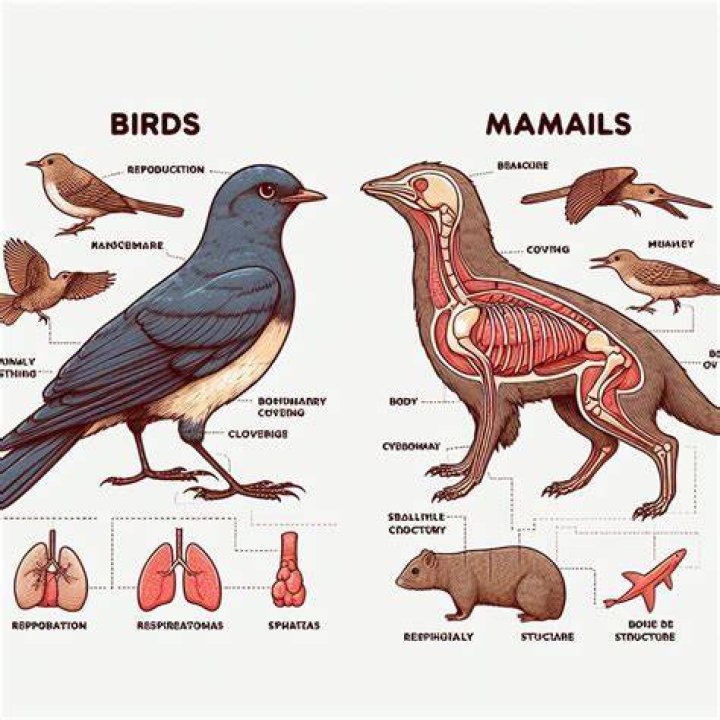 What is difference between bird and animal?