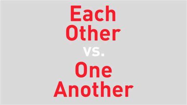 What is difference between each other and one another?