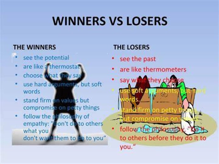 What is difference between winner and loser?
