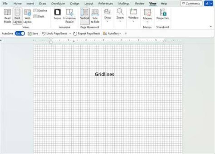 What is grid in Word?