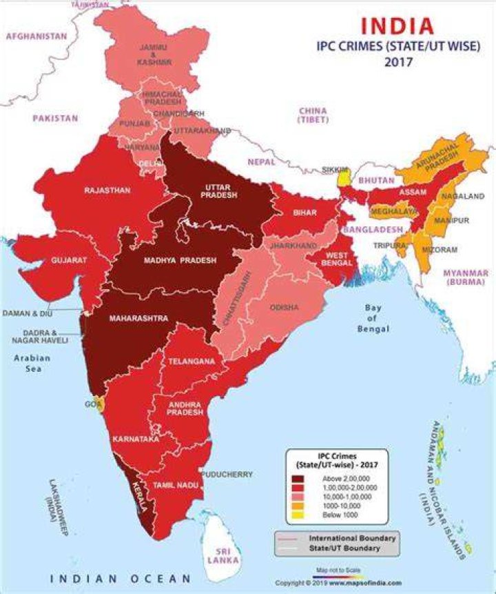 What is India's crime rate?
