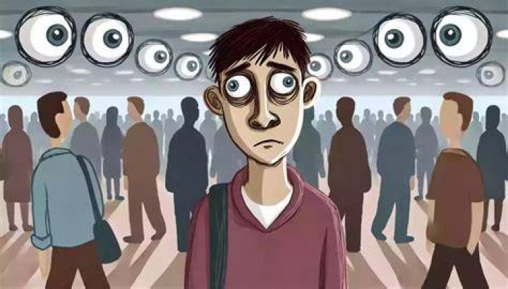 What is it called when you have a fear of people staring at you?
