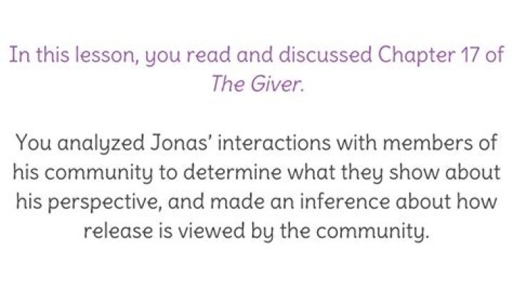 What is Jonas point of view on release?
