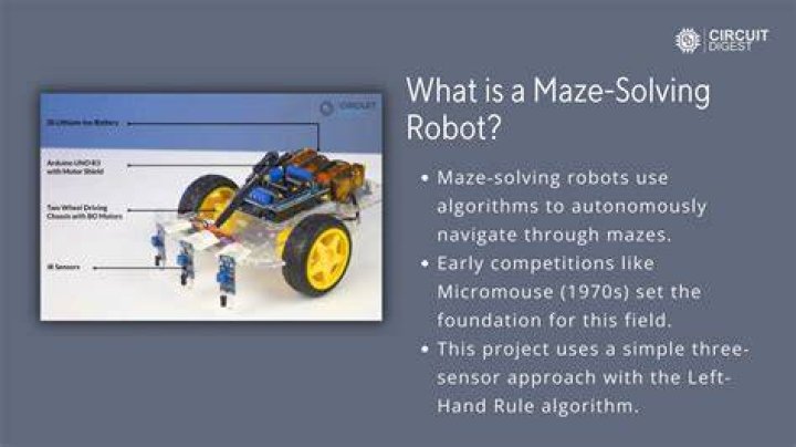 What is maze solving robot?