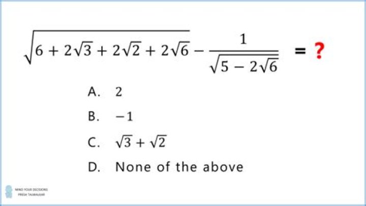 What is nested square root?
