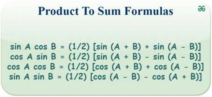 What is product and Sum?