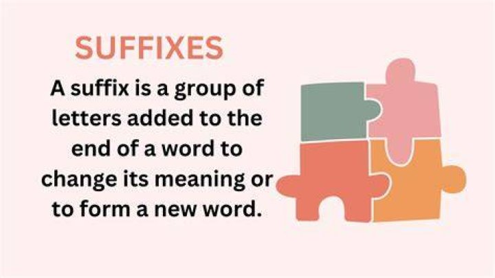 What is suffix means in Tagalog?