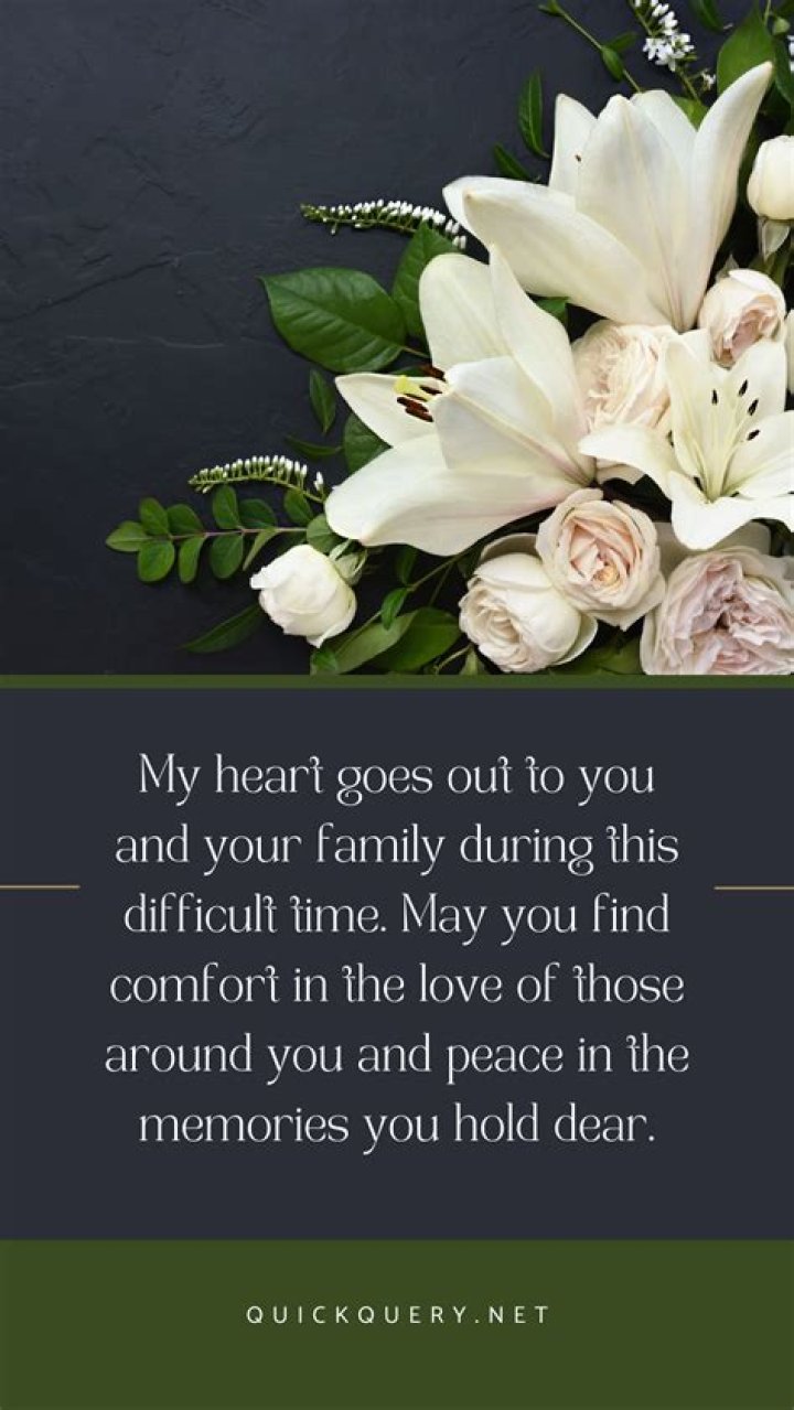 What is the best condolence message on death?