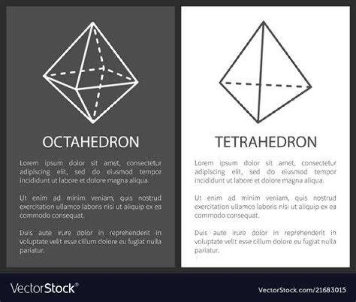 What is the difference between tetrahedron and octahedron?
