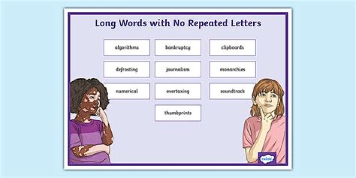 What is the longest word without repeating any letters?