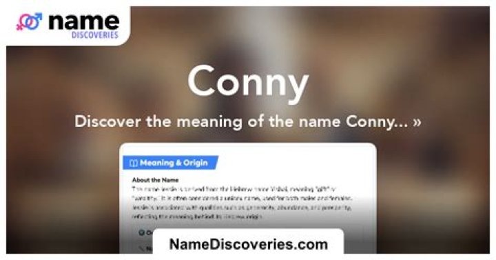 What is the meaning of Conny?