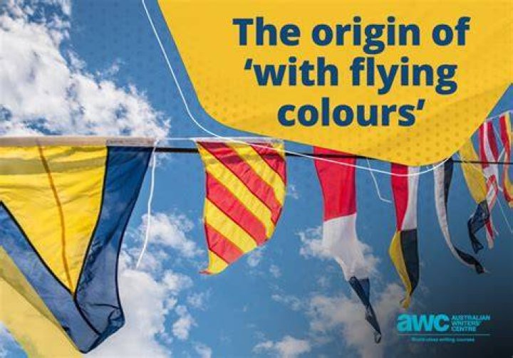 What is the meaning of the phrase with flying colours?