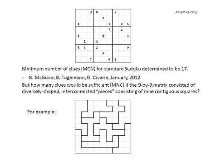 What is the minimum number of clues for Sudoku?