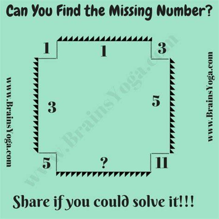 What is the missing number brain teaser?