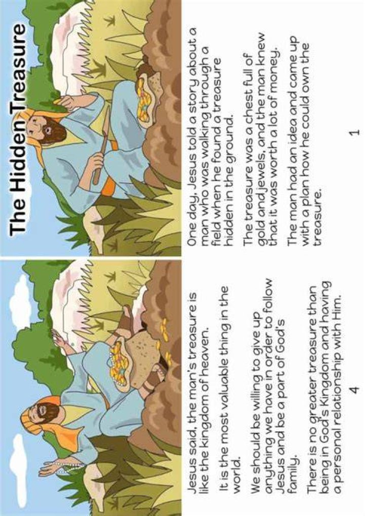 What is the moral of the hidden treasure?