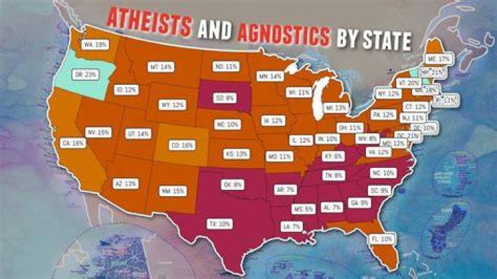 What is the most atheist state in America?