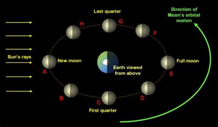 What is the position of Moon on new moon day?