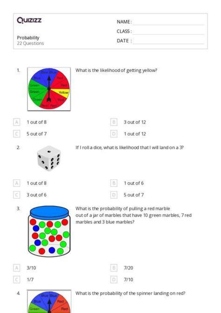 What is the probability of answering all 3 questions correctly by guessing?