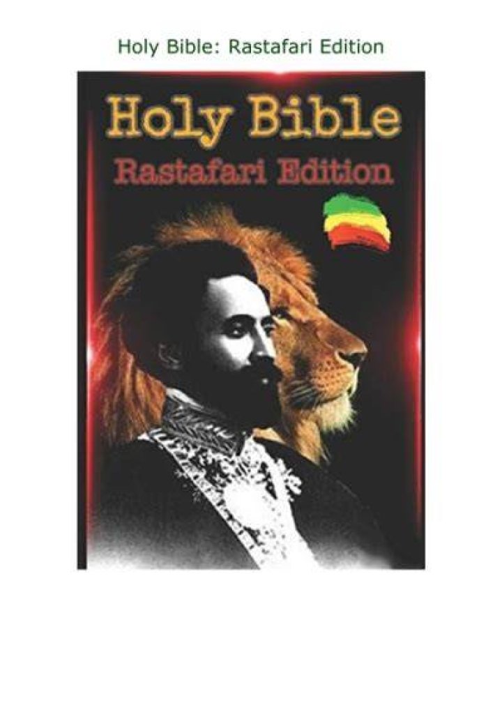 What is the Rastafarian holy book?