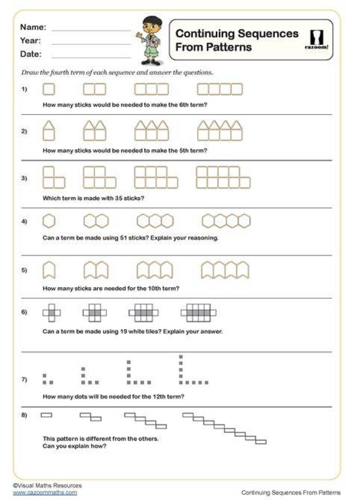 What is the rule for continuing the sequence?
