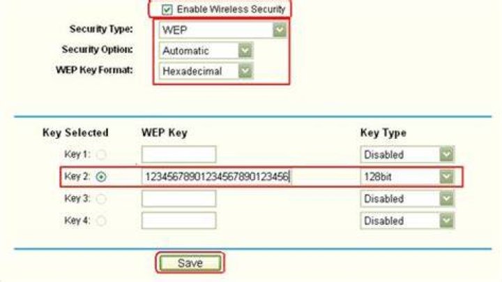 What is the WEP key for WIFI connection?