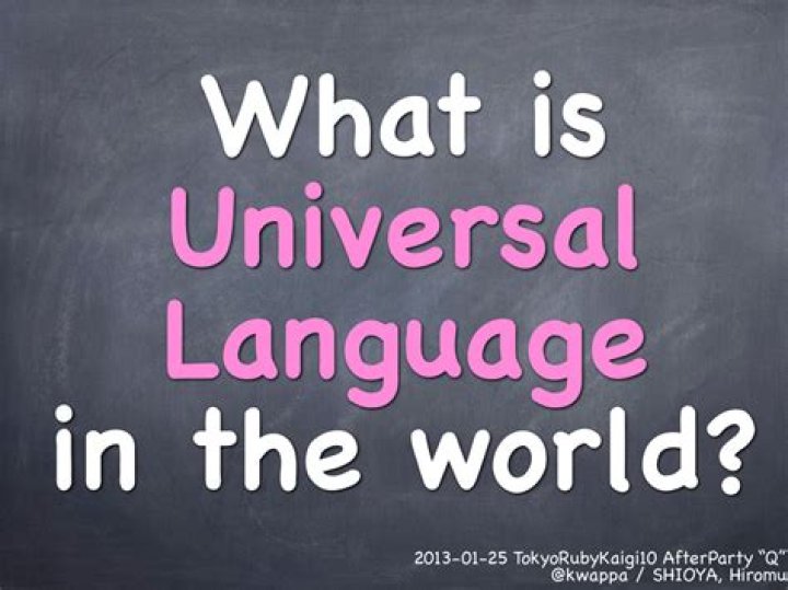 What is universal language?