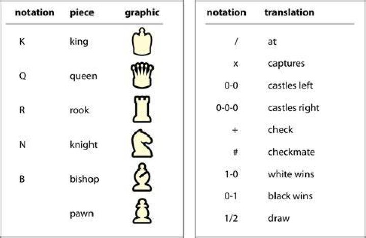 What kind of notation is used in chess?